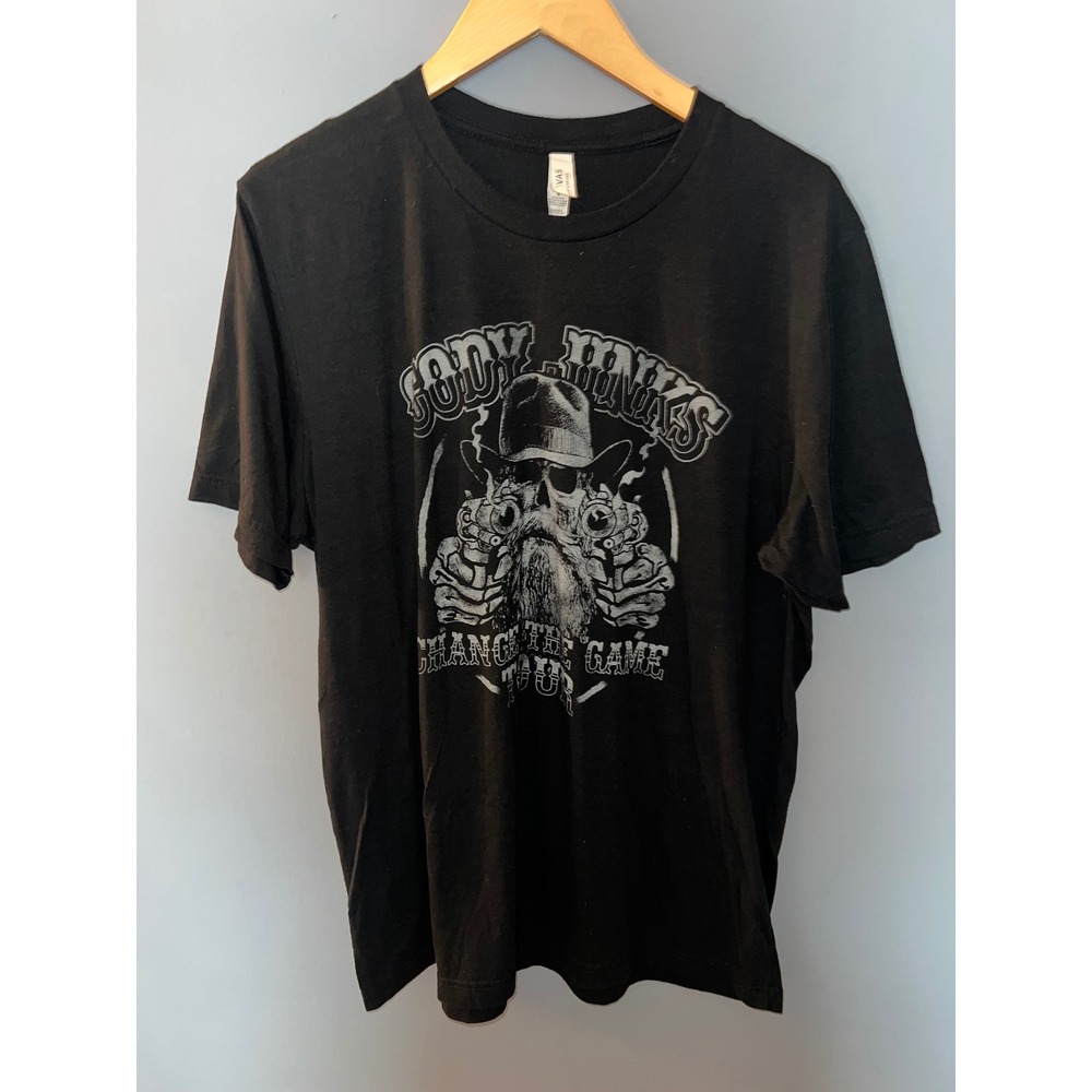 Cody Jinks Change the Game Tour 2023 Graphic T-Shirt Mens XL Black Band Tee